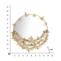Wandspiegel rund goldfarben mit dekorativen Schmetterlingen Butterfly M Katalog