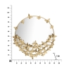 Wandspiegel rund goldfarben mit dekorativen Schmetterlingen Butterfly M Katalog