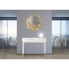 Wandspiegel rund goldfarben mit dekorativen Schmetterlingen 74cm Butterfly S Verkauf