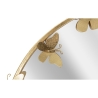 Wandspiegel rund goldfarben mit dekorativen Schmetterlingen 74cm Butterfly S Rabatte