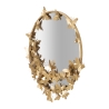 Wandspiegel rund goldfarben mit dekorativen Schmetterlingen 74cm Butterfly S Katalog