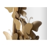Wandspiegel rund goldfarben mit dekorativen Schmetterlingen 74cm Butterfly S Lagerbestand