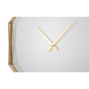 Metallene Wanduhr in goldener Achteckform Octagonal Angebot