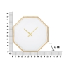 Metallene Wanduhr in goldener Achteckform Octagonal Katalog