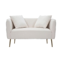 Glam 2-Sitzer Sofa aus Samt mit goldenen Füßen und zwei Kissen Bucarest-D Kosten