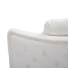 Glam 2-Sitzer Sofa aus Samt mit goldenen Füßen und zwei Kissen Bucarest-D 