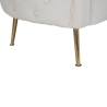 Glam 2-Sitzer Sofa aus Samt mit goldenen Füßen und zwei Kissen Bucarest-D 