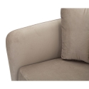 Design-Sessel für das Wohnzimmer, gepolstert, mit goldfarbenen Metallbeinen, Modell Kiev 