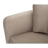 Design-Sessel für das Wohnzimmer, gepolstert, mit goldfarbenen Metallbeinen, Modell Kiev 