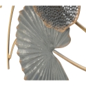 3D Wanddekoration aus Metall mit goldfarbenem Finish Web Rabatte