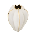 Keramik-Blumentopf in Weiß mit goldenen Details Potter Angebot