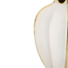 Keramik-Blumentopf in Weiß mit goldenen Details Potter Sales