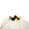 Keramik-Blumentopf in Weiß mit goldenen Details Potter Rabatte
