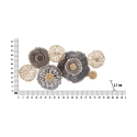 3D Wanddeko aus Metall, mehrfarbig Browny Katalog