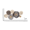 3D Wanddeko aus Metall, mehrfarbig Browny Katalog