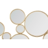Wanddekoration mit goldenen runden Spiegeln Mirrors Angebot