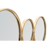 Wanddekoration mit goldenen runden Spiegeln Mirrors Sales