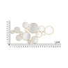 Wanddekoration mit goldenen runden Spiegeln Mirrors Katalog