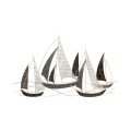 3D Wanddekoration aus Metall im maritimen Stil Veliero Aktion