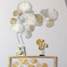 3D-Metall-Wanddekoration mit Ginkgo-Blättern Silvy Verkauf