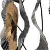 3D-Wanddekoration aus mehrfarbigem Metall mit Blumenmotiv Otos Rabatte