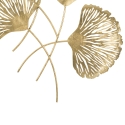 3D-Wanddekoration aus goldfarbenem Metall mit Irisblättern Katalog