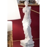 Dekorative klassische Tischstatue aus weißem Polyresin H49cm Griechenland-Stil Verkauf