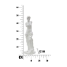 Dekorative klassische Tischstatue aus weißem Polyresin H49cm Griechenland-Stil Lagerbestand