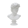 Klassische dekorative Halbfigur-Skulptur aus Polyresin, 34 cm, Man Aktion