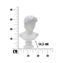 Klassische dekorative Halbfigur-Skulptur aus Polyresin, 34 cm, Man Lagerbestand