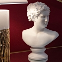 Klassische dekorative Büste aus Polyresin H34cm Woman Verkauf