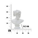 Klassische dekorative Büste aus Polyresin H34cm Woman Katalog