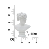 Klassische dekorative Büste aus Polyresin H34cm Woman Katalog