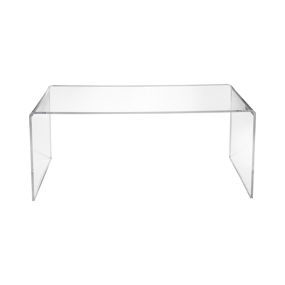 Wohnzimmertisch aus klarem Plexiglas modern 40x81x36cm Milvio Aktion Wohnzimmertisch aus klarem Plexiglas modern 40x81x36cm Milvio Aktion