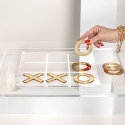 Tris Spiel aus durchsichtigem Plexiglas Gold Silber Fila 3 Verkauf