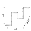Ablage aus durchsichtigem Plexiglas modernes Design VA-ET-VIENT 2 Eigenschaften