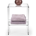 Wohnzimmertisch aus transparentem Plexiglas 29x32x45cm Design Contigo Angebot