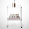 Wohnzimmertisch aus transparentem Plexiglas 29x32x45cm Design Contigo Rabatte