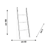 Handtuchhalter aus klarem Plexiglas 40×100cm Penrose Small Sales