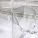 Wohnzimmertisch aus Plexiglas niedrig quadratisch Design Drappeggi Rabatte