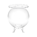 Wohnzimmertisch aus durchsichtigem Plexiglas Behälter kugelförmig Boollino Angebot