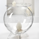 Wohnzimmertisch aus durchsichtigem Plexiglas Behälter kugelförmig Boollino Sales