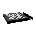Schachbrett und Damespiel aus klarem Plexiglas modernes Design Magnus Aktion