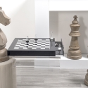 Schachbrett und Damespiel aus klarem Plexiglas modernes Design Magnus Verkauf