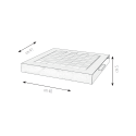 Schachbrett und Damespiel aus klarem Plexiglas modernes Design Magnus Sales