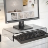 Monitor-Tischständer aus durchsichtigem Plexiglas 25x49x8cm Oly Angebot