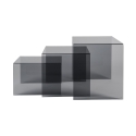 Wohnzimmertisch 3er-Set aus klarem Plexiglas Trix Rabatte