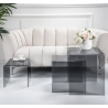 Wohnzimmertisch 3er-Set aus klarem Plexiglas Trix Sales