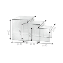 Wohnzimmertisch 3er-Set aus klarem Plexiglas Trix Kosten