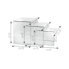 Wohnzimmertisch 3er-Set aus klarem Plexiglas Trix Kosten